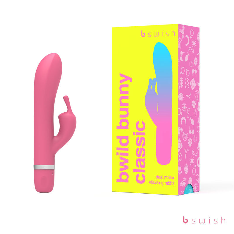 Bwild Classic Bunny Guava - 5 Function Silicone Vibrator