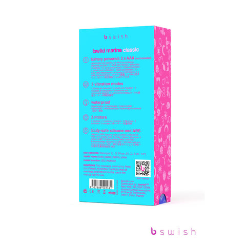Bwild Classic Marine-Cerise 6 Inch Dual Motor Massager VIBRATORS-RABBIT