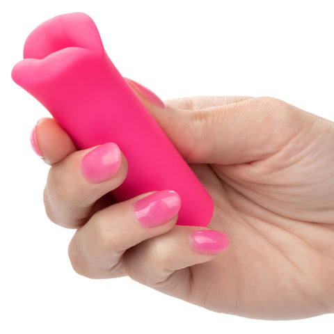 Kyst Lips Mini Massager Pink Silicone Bullet with 10 Vibration Functions > Vibrators > Mini Vibrators