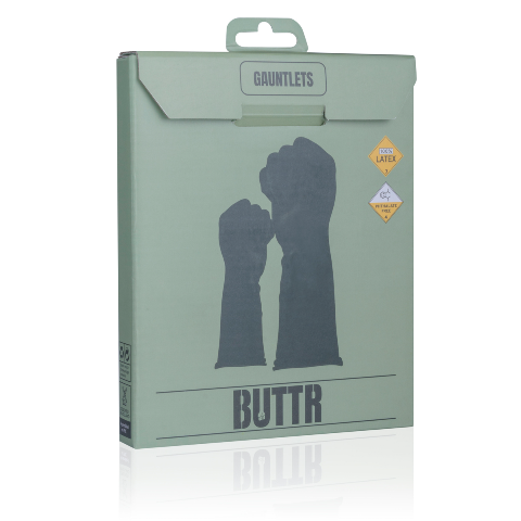 BUTTR Gauntlets – Stretchy Latex Fisting Gloves Secondary image
