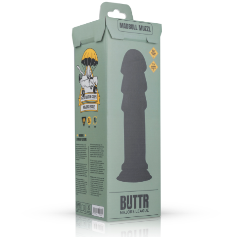 Buttr MadBull Muzzl XXL Size Soft Material Dildo with Rounded Head and Suction Cup Base Default Title Butt Plugs