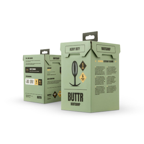 Buttr Heavy Duty Weighted Anal Plug Silicone Challenge Toy Default Title Butt Plugs