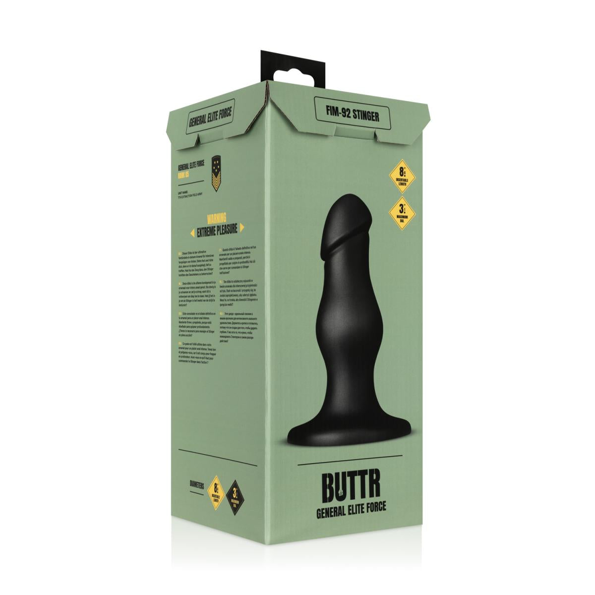 Buttr Anal Dildo with Realistic Tip and Wavy Design 22cm Default Title Butt Plugs