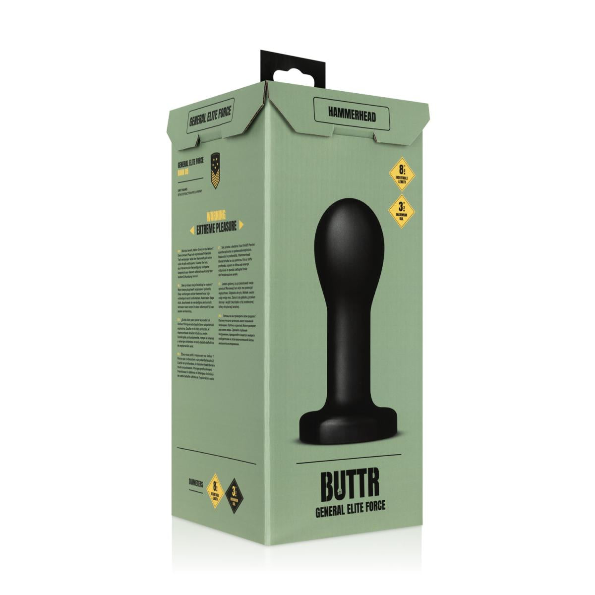 Buttr Hammerhead Butt Plug Large Anal Plug for Experienced Users Default Title Butt Plugs