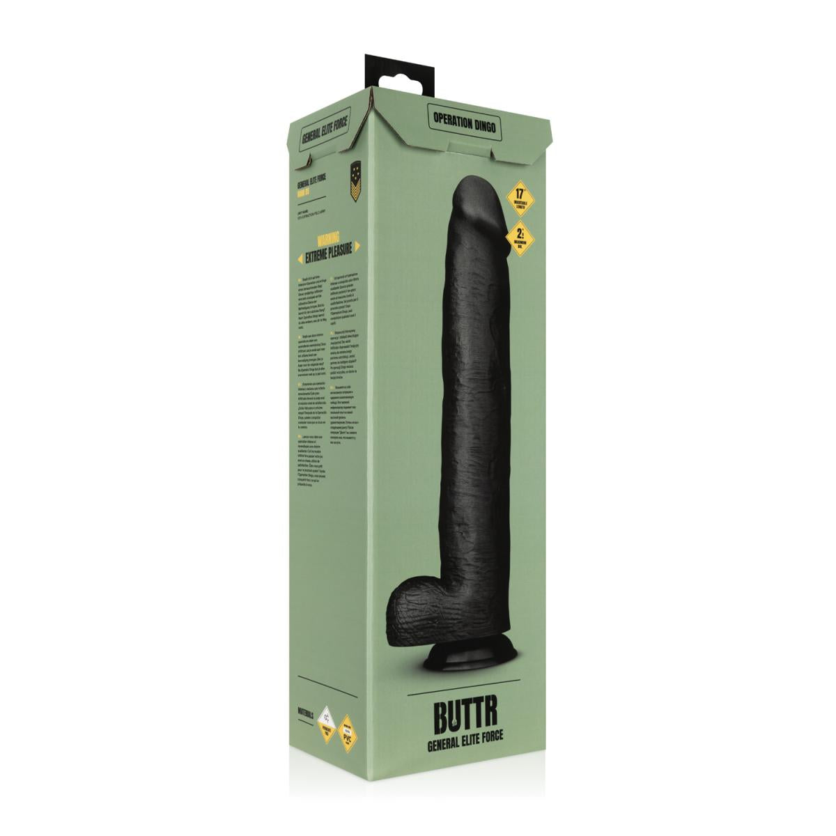 Operation Dingo Huge Realistic Dildo with Suction Cup Base Default Title Dongs Big