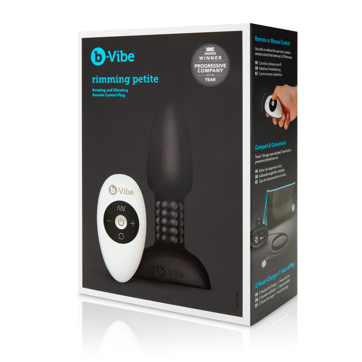 B-Vibe Rimming Petite Black Anal Play Device Default Title Butt Plugs