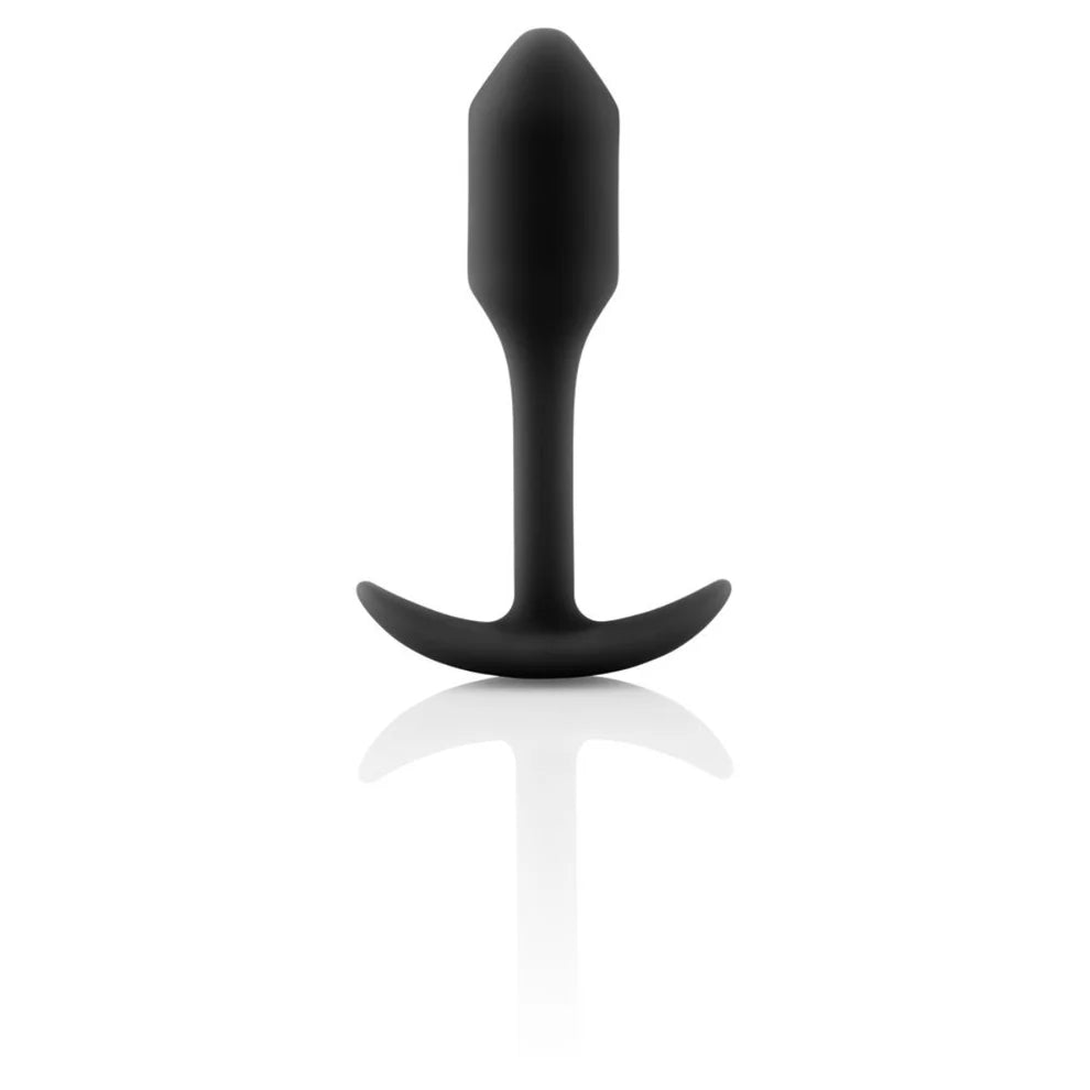 b-Vibe Snug Plug 1 (Black) – Slim Weighted Butt Plug > Anal Range > Butt Plugs Main image