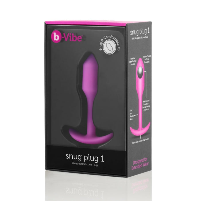 b-Vibe Snug Plug 1 – 55 Gram Weighted Butt Plug Default Title > Anal Range > Butt Plugs