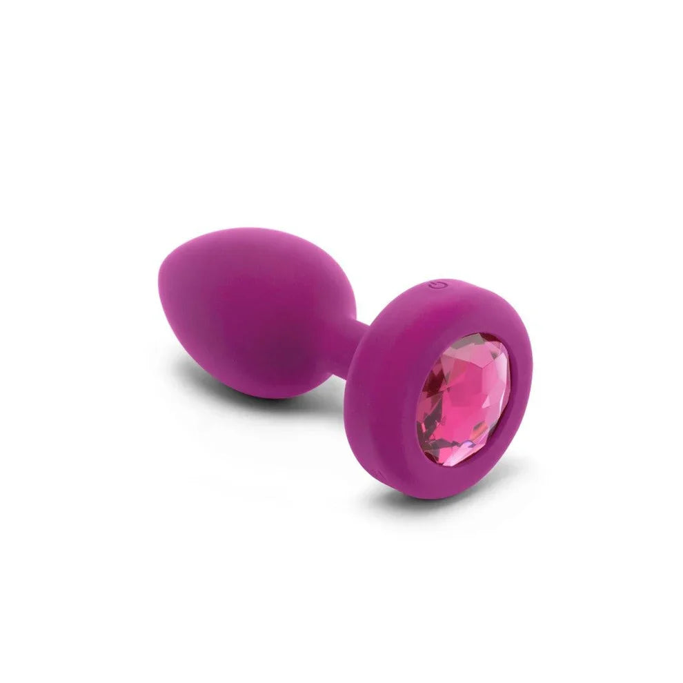 b-Vibe Vibrating Jewel Plug Small Medium Fuchsia Silicone (3.85 inch) > Anal Range > Jewel Butt Plugs Main image