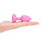 b-Vibe Vibrating Heart Plug Small Medium with 15 Patterns > Anal Range > Vibrating Butt Plugs