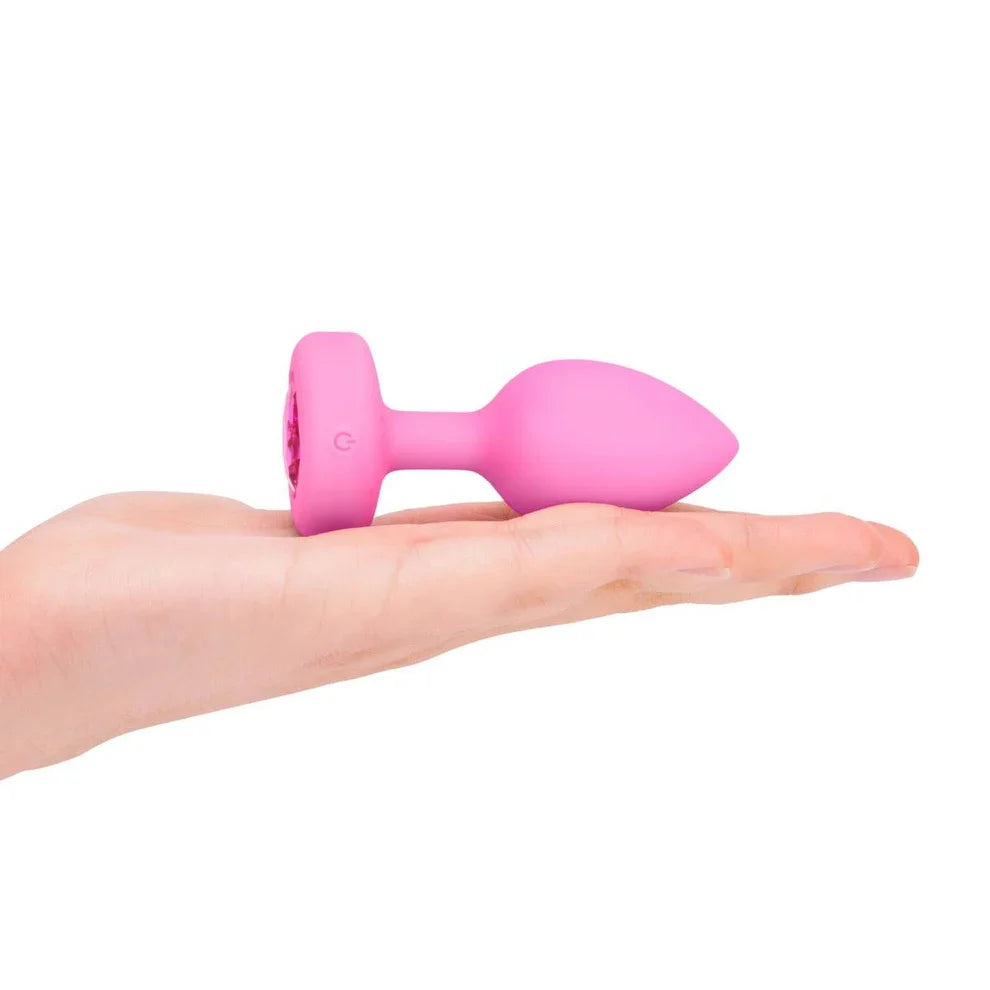 b-Vibe Vibrating Heart Plug Small Medium with 15 Patterns > Anal Range > Vibrating Butt Plugs
