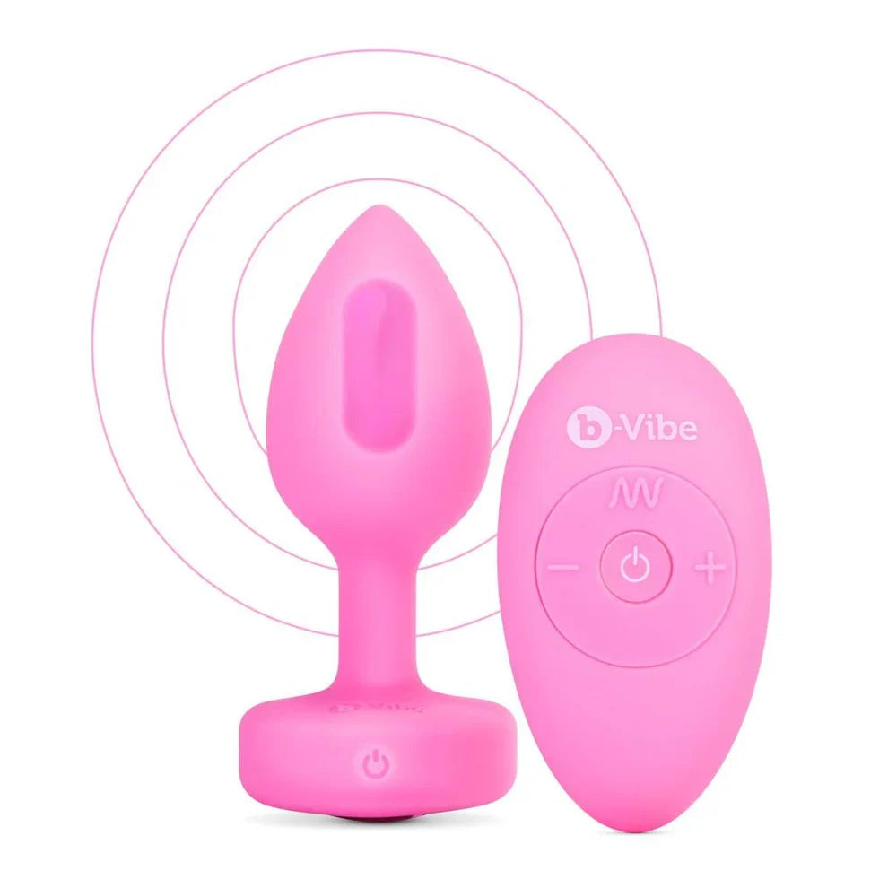 b-Vibe Vibrating Heart Plug Small Medium with 15 Patterns > Anal Range > Vibrating Butt Plugs