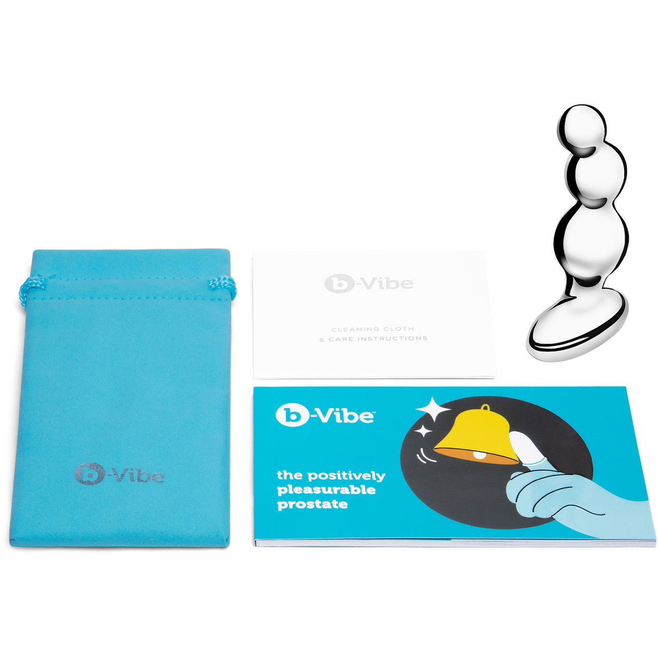 b-Vibe Stainless Steel Anal Beads 480g Body Safe Prostate Stimulator > Anal Range > Anal Beads