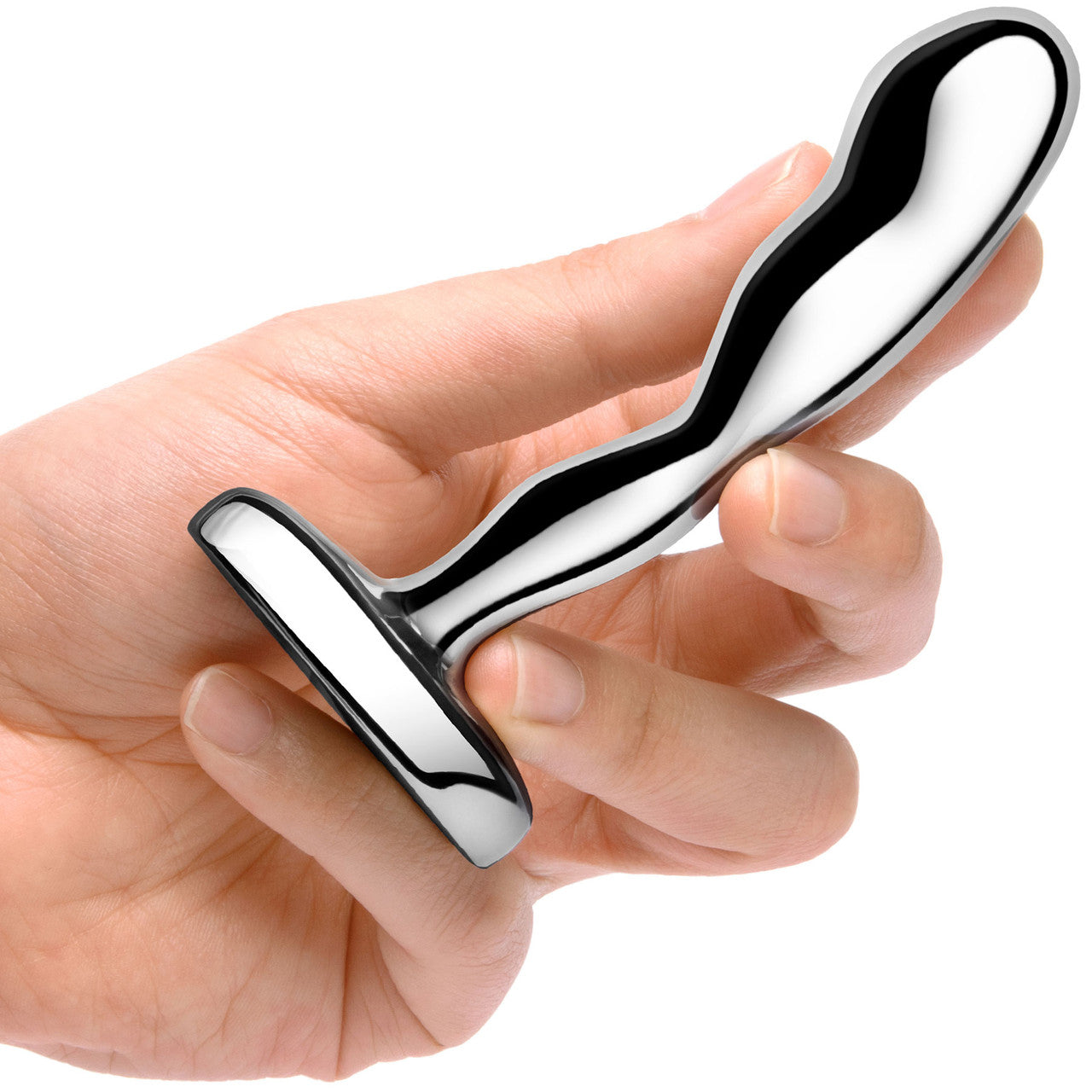 b-Vibe Stainless Steel Prostate Plug 300g Body Safe Heavy Metal P-Spot Massager > Anal Range > Prostate Plugs