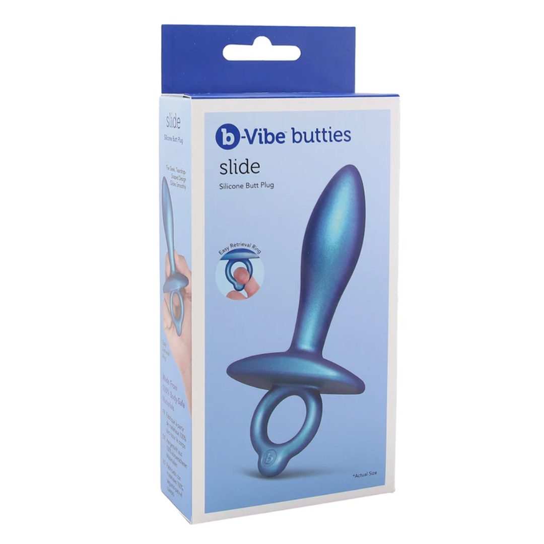 B-Vibe Butties Slide – Silicone Slim Weighted Butt Plug Default Title > Anal Range > Butt Plugs