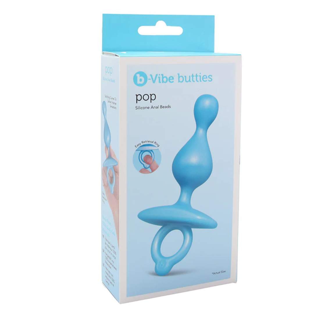 B-Vibe Butties Pop Beaded (Silicone) – Slim Silicone Plug Default Title Butt Plugs