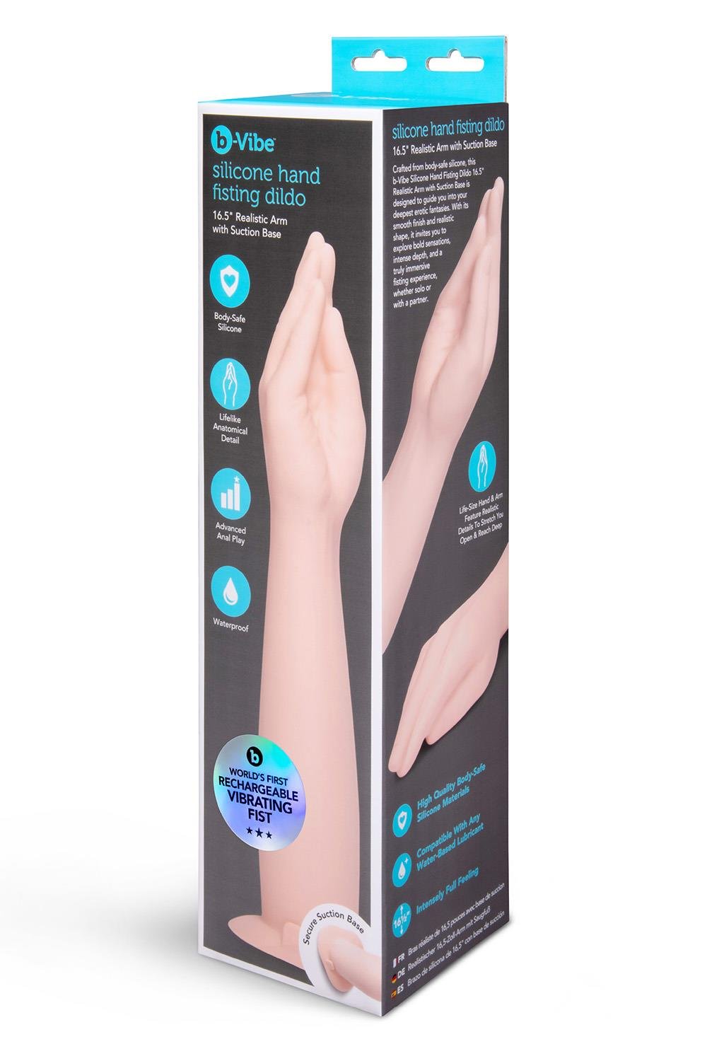 b-Vibe Silicone Hand Fisting Dildo – Body-Safe Silicone 16.5" Fisting Dildo > Dildos > Oversized Toys