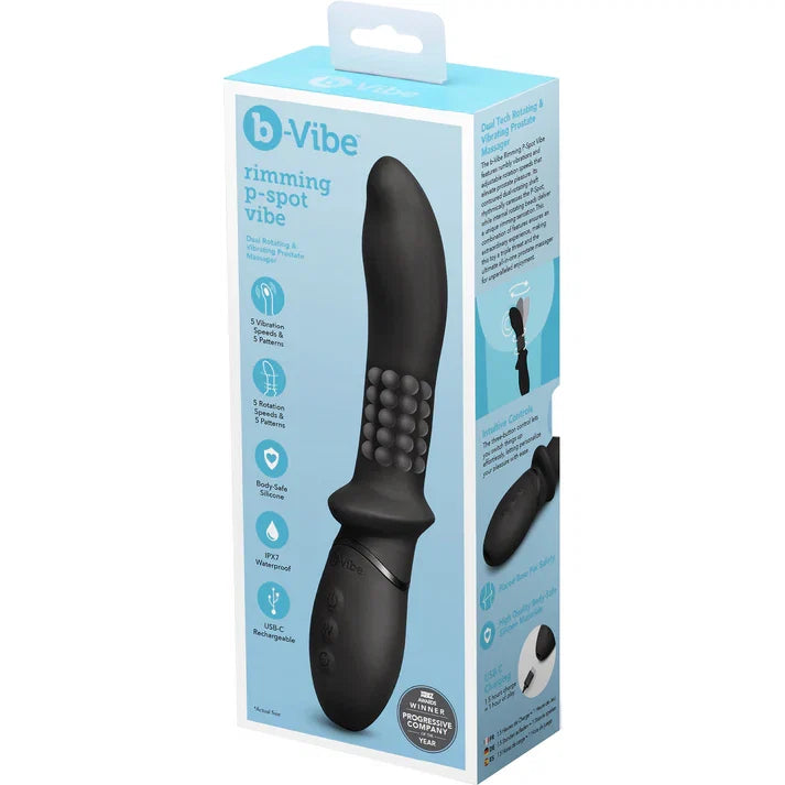 b-Vibe Rimming P-Spot Vibe – Ergonomic Vibrating P-Spot Vibrator > Anal Range > Prostate Plugs