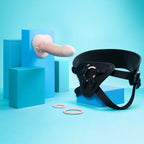 b-Vibe Every Body (Black) – Vibrating Realistic Strap-On Kit with 6.5 Inch Dildo > Dildos > Strap On Dildos