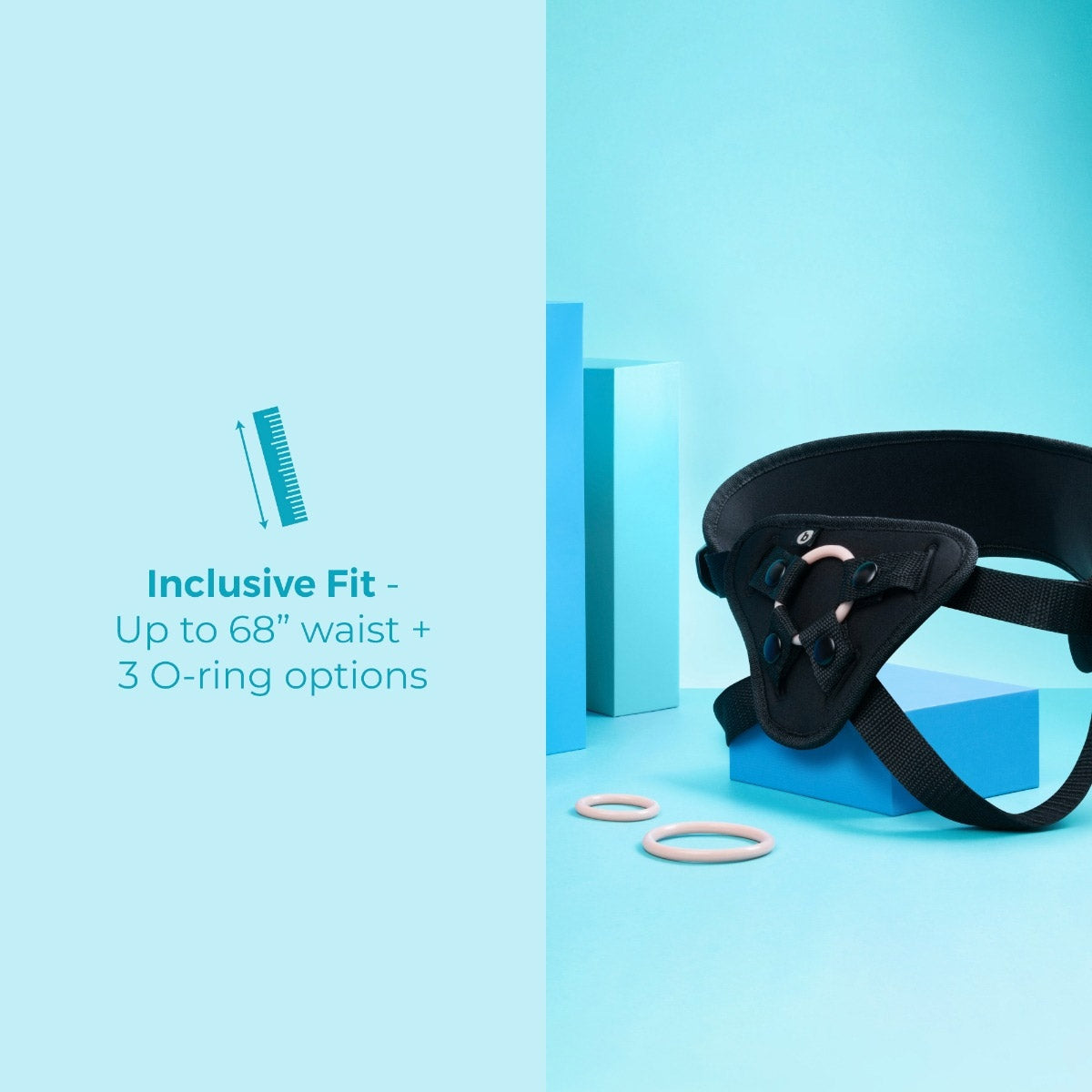 b-Vibe Every Body (Black) – Vibrating Realistic Strap-On Kit with 6.5 Inch Dildo > Dildos > Strap On Dildos
