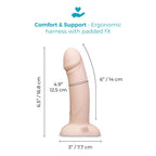 b-Vibe Every Body (Black) – Vibrating Realistic Strap-On Kit with 6.5 Inch Dildo > Dildos > Strap On Dildos