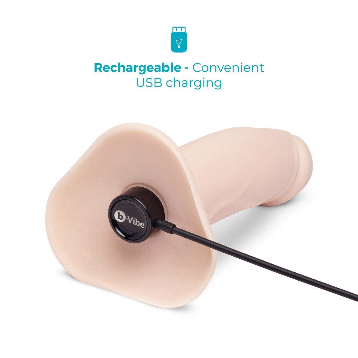 b-Vibe Every Body (Black) – Vibrating Realistic Strap-On Kit with 6.5 Inch Dildo > Dildos > Strap On Dildos