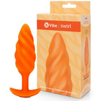 b-Vibe Swirl Texture Plug – Silicone Rechargeable Vibrator > Anal Range > Vibrating Butt Plugs