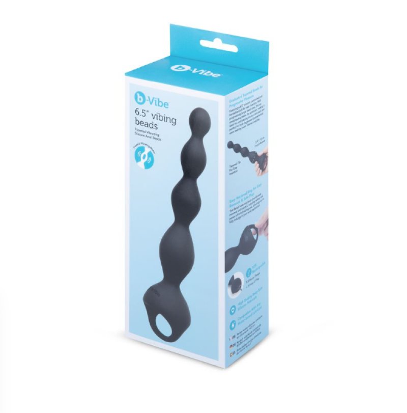b-Vibe Vibing Beads – 6.5 Inch Rechargeable Silicone Anal Beads > Anal Range > Anal Beads
