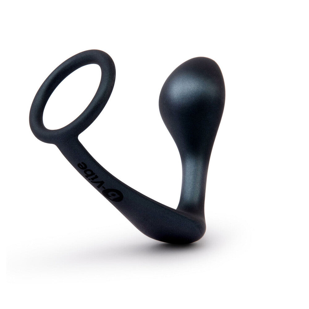 b-Vibe Ringer (Black) – Adjustable Cock Ring and Plug > Anal Range > Prostate Plugs