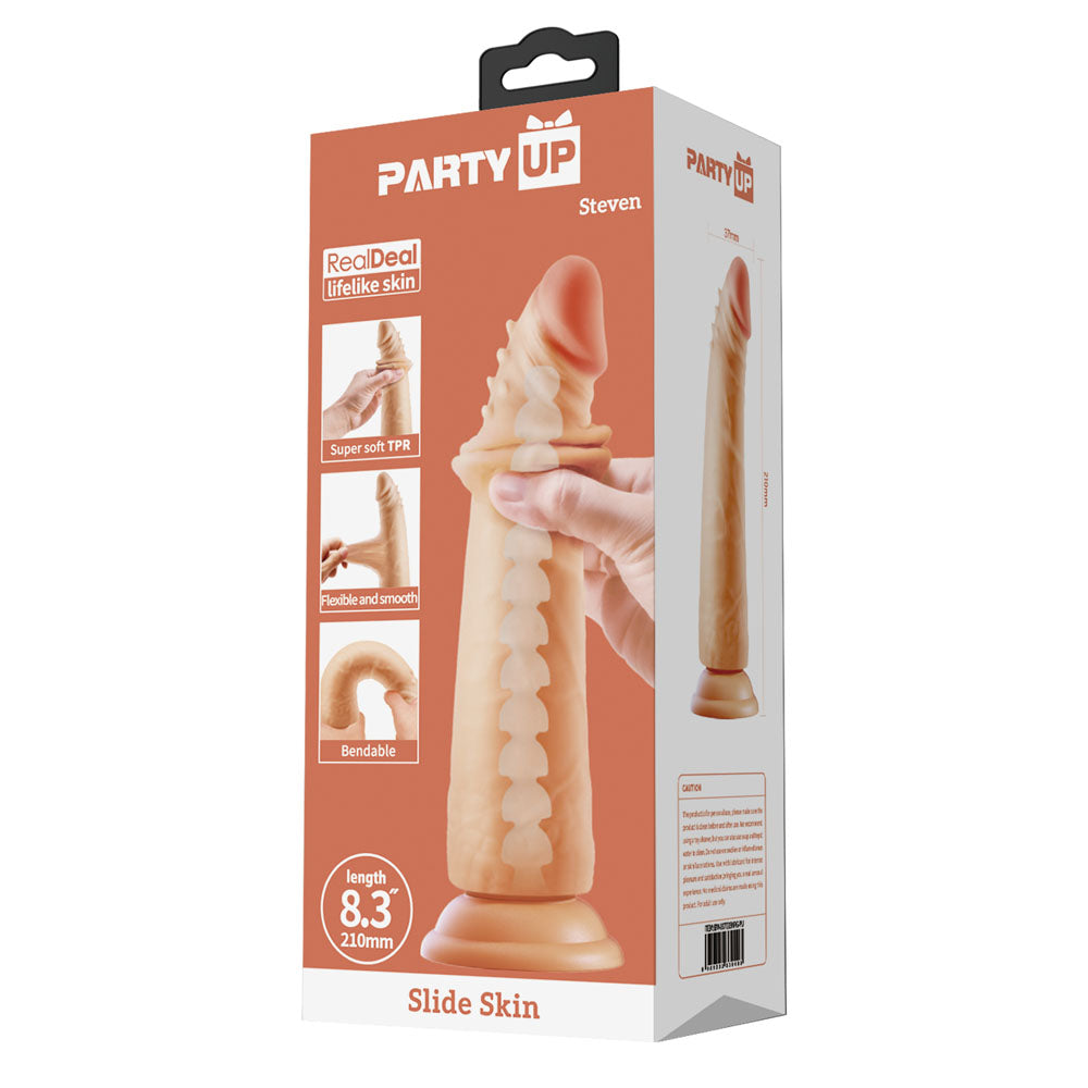 Party Up Steven Slide Skin Dong 21 cm Flexible Dildo DONGS
