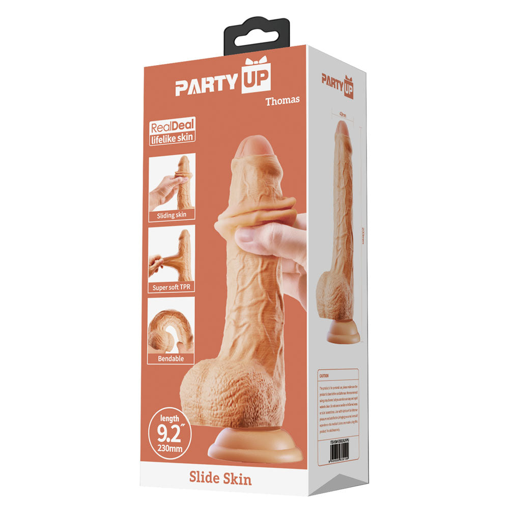 Party Up Thomas Slide Skin Dong 23 cm Flexible Dildo DONGS