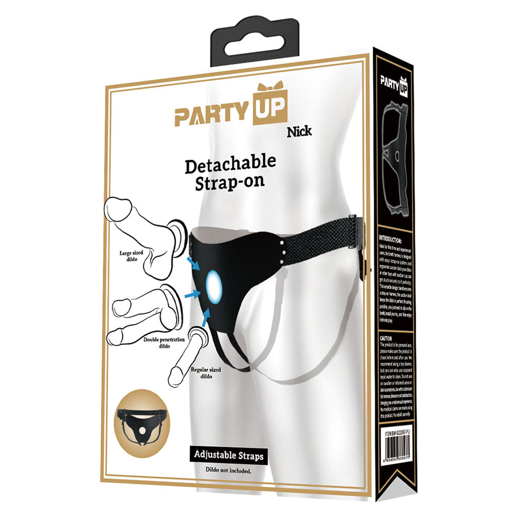 Party Up Nick Strap-On Harness - Adjustable Strap-On Harness No Probe Included STRAP-ONS