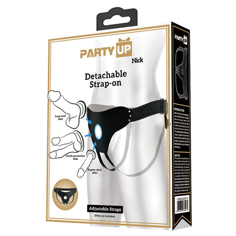 Party Up Nick Strap-On Harness - Adjustable Strap-On Harness No Probe Included STRAP-ONS