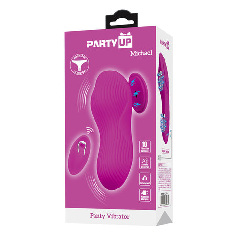 Party Up Michael Panty Vibe USB Rechargeable Panty Vibrator with Wireless Remote Control STIMULATORS