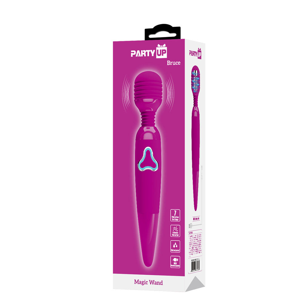Party Up Bruce Wand USB Rechargeable 25 Centimeter Massage Wand > Sex Toys > Massage Wands