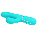 Party Up Paul Rolling Beads Vibrator Teal 22.6 cm Thrusting Rabbit Vibrator > Vibrators > Ladies > Rabbit