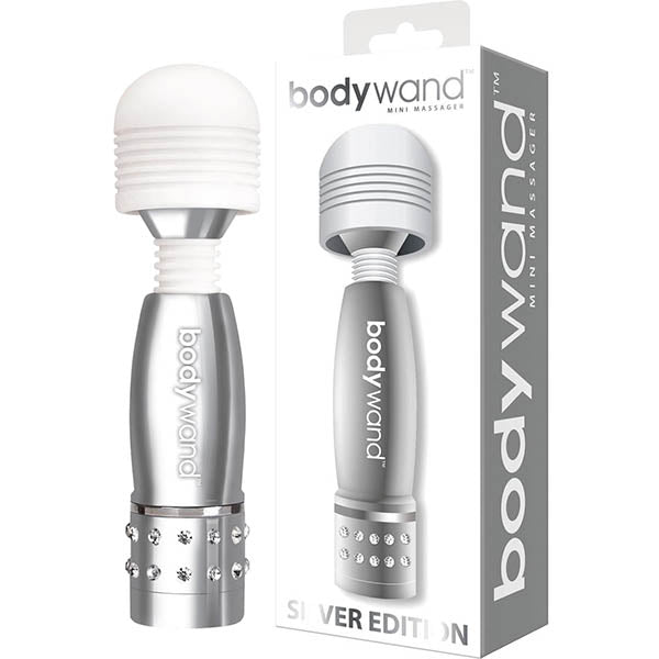 Bodywand Mini Massager – Silver, 10 cm Travel Size Silver > Sex Toys > Mini Massagers