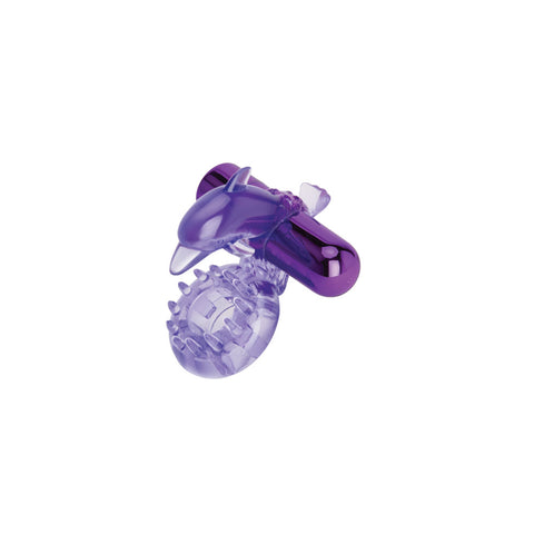 Bodywand Rechargeable Dolphin Ring with Clit Ticklers for Couples Cock Rings Vibrating