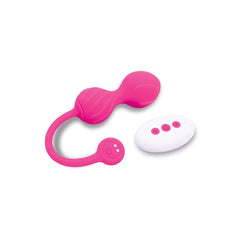 Bodywand Squeeze Remote-Control Pelvic Floor Trainer -  USB Rechargeable Weighted Kegel Balls with Remote