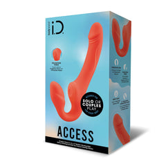 Bodywand ID Access Strapless Strap-On - Orange 15.2 cm USB Rechargeable Strapless Strap-On