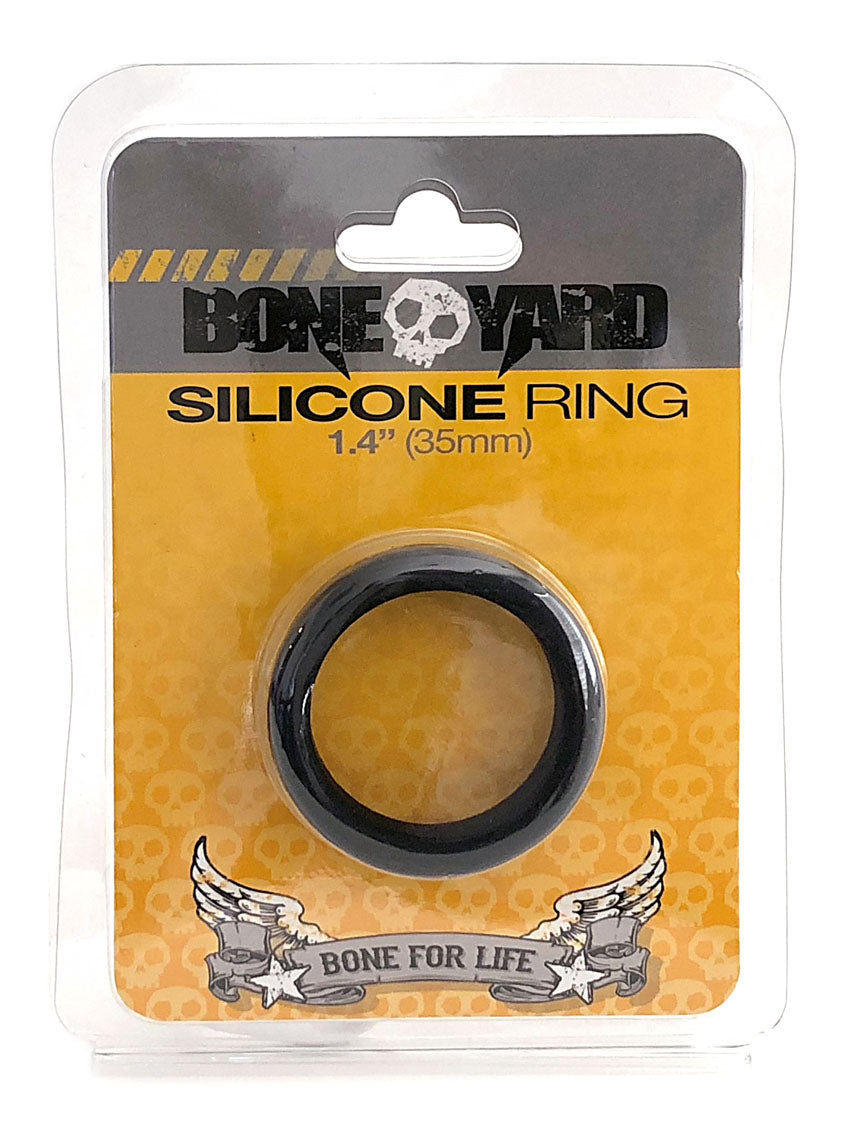 Boneyard Silicone Cock Ring - Size Options 30mm - 50mm Black 35mm > Cock Ring > Single