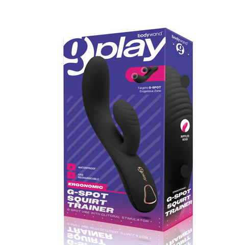 Bodywand G-Play G-Spot Squirt Trainer (Black) – USB Rechargeable Vibrator 19 cm Vibrators - G Spot