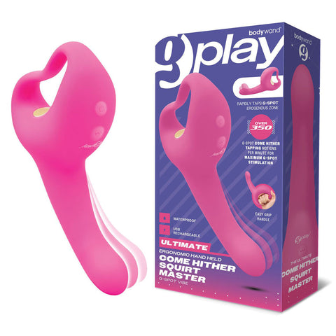 Bodywand G-Play 19 cm Ultimate Come Hither USB Rechargeable Vibrator Pink VIBRATORS