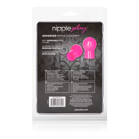 Nipple Play Advanced Pink PVC Nipple Suckers 2.25 Inch x 1 Inch Nipple Stimulators