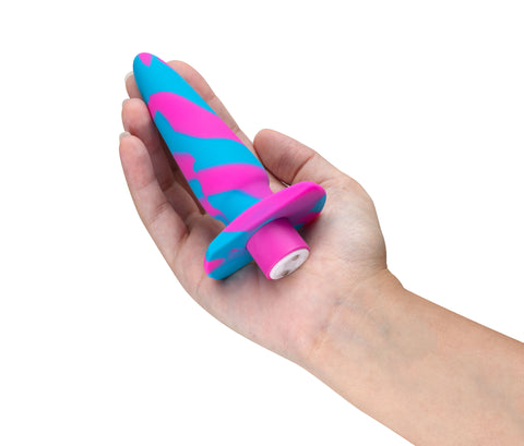 Avant Vibrotize Silicone Mini Anal Vibe Fuchsia 5 Inch Butt Plugs - Vibrating