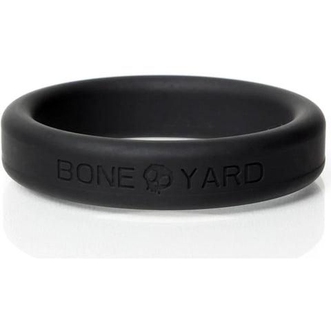 Boneyard Silicone Ring 45mm in Black - Comfortable and Durable > Cock Ring > Single
