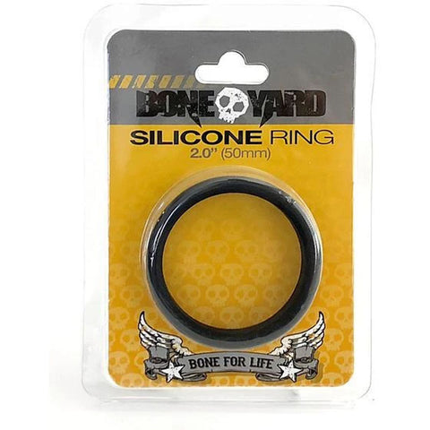 Boneyard Silicone Ring 50mm Black for Comfort and Durability > Cock Ring > Single