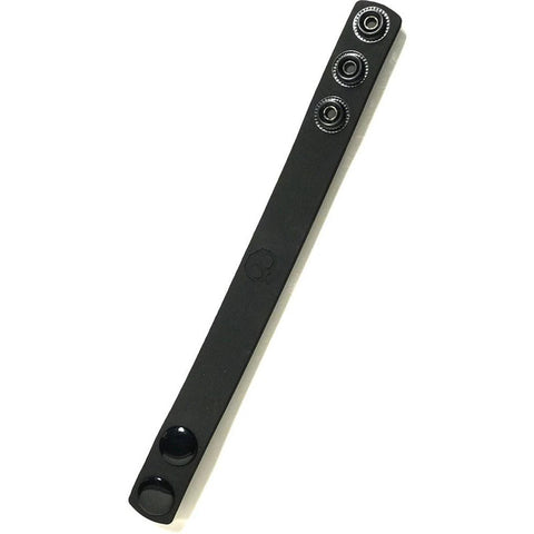 Boneyard Silicone Cock Strap - 3 Snap Ring - Black 8.25 Inch COCK RINGS Adjustable