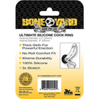 Boneyard Ultimate Silicone Cock Ring Black 20mm Internal Diameter > Cock Ring > Single