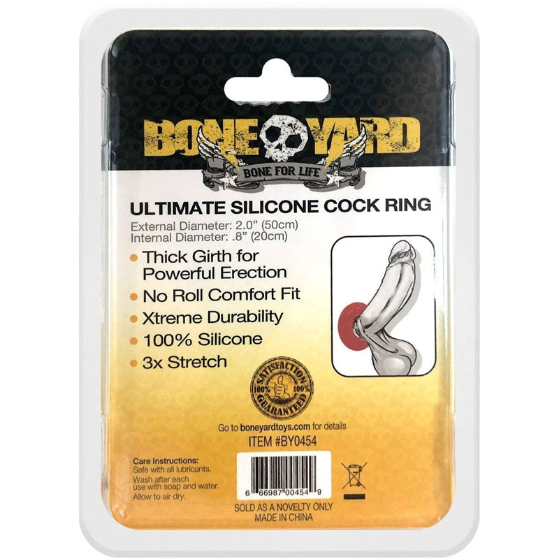 Ultimate Silicone Cock Ring Red